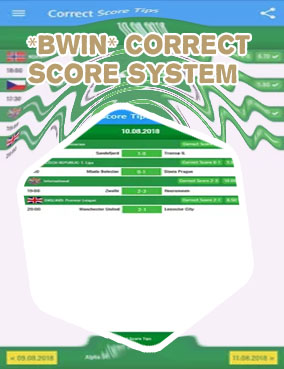 Bwin correct score