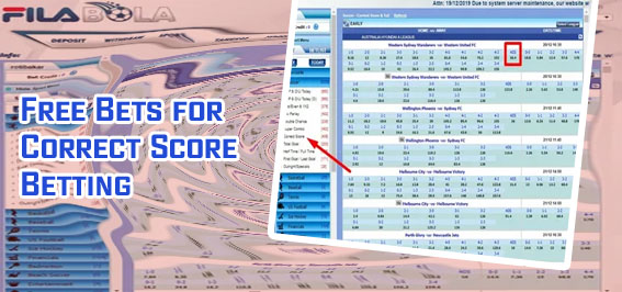 Victor bet correct score